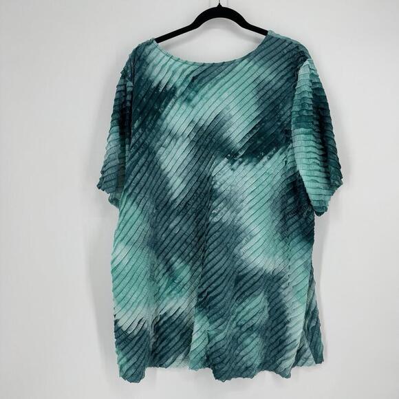 Catherines top  3x green tunic plus beachy spring summer casual office work - Picture 4 of 4